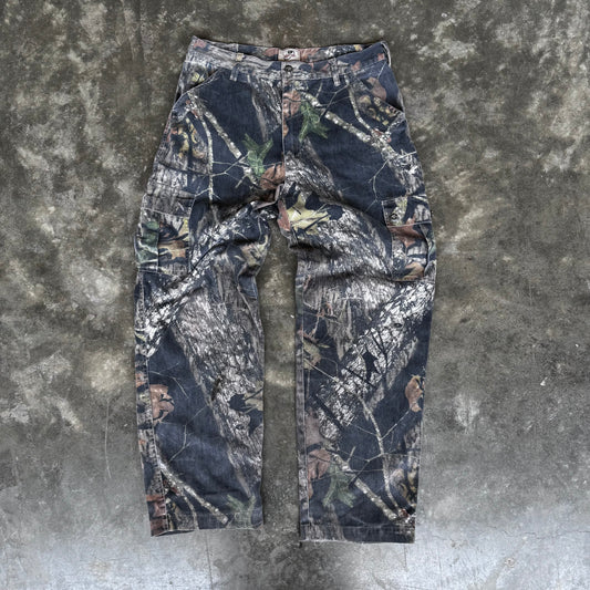 Vintage Faded Mossy Oak Camo Cargo Pants