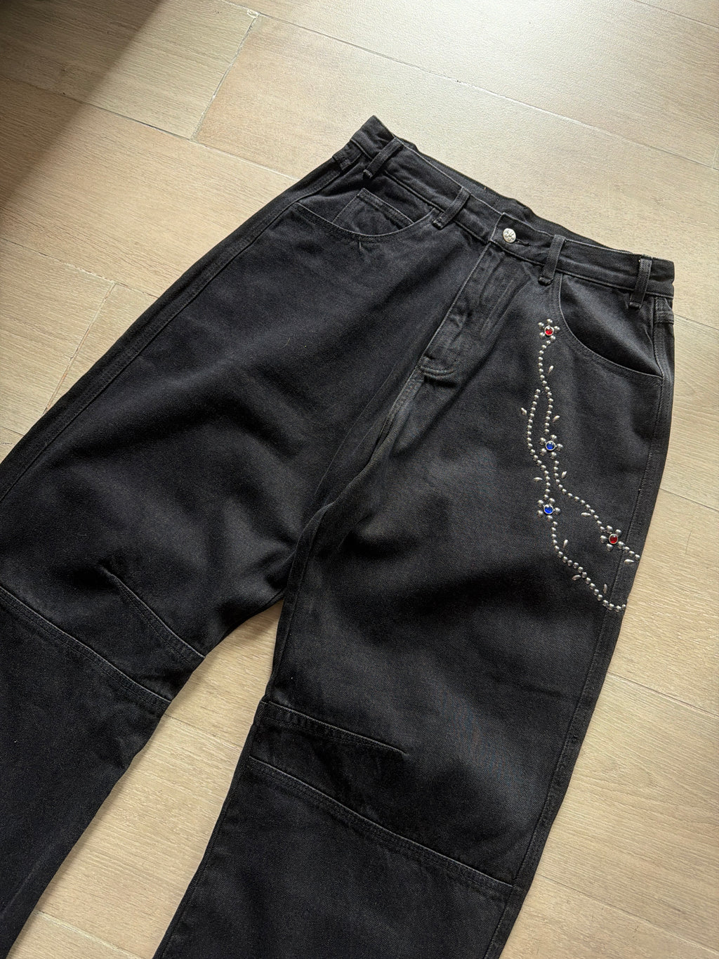 VandyThePink Flower Stud Pants Black (M)