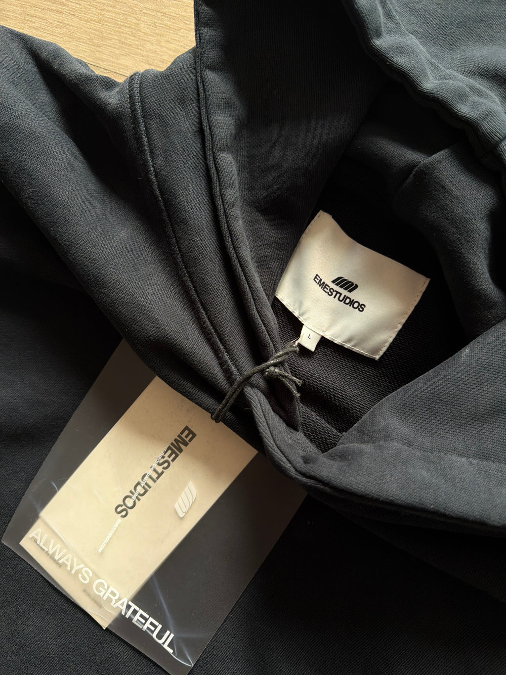 Eme Studios Roots Navy Oversized Hoodie (L)