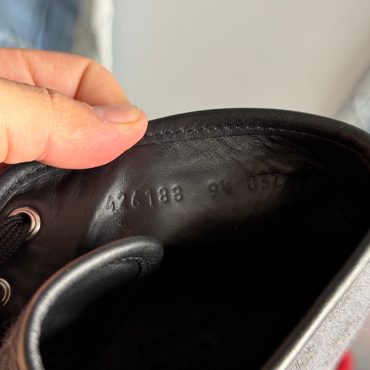 Gucci GG High Lead Black Logo Print (10.5US)