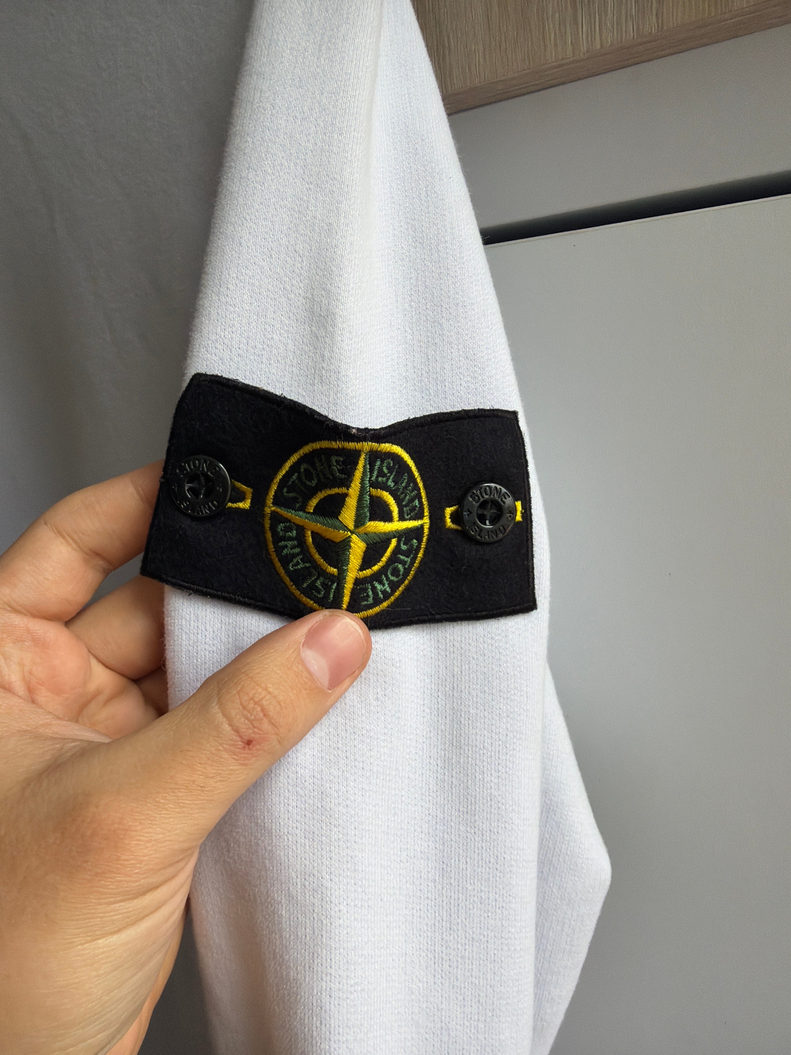 Stone Island Logo Patch Crewneck Lavanda