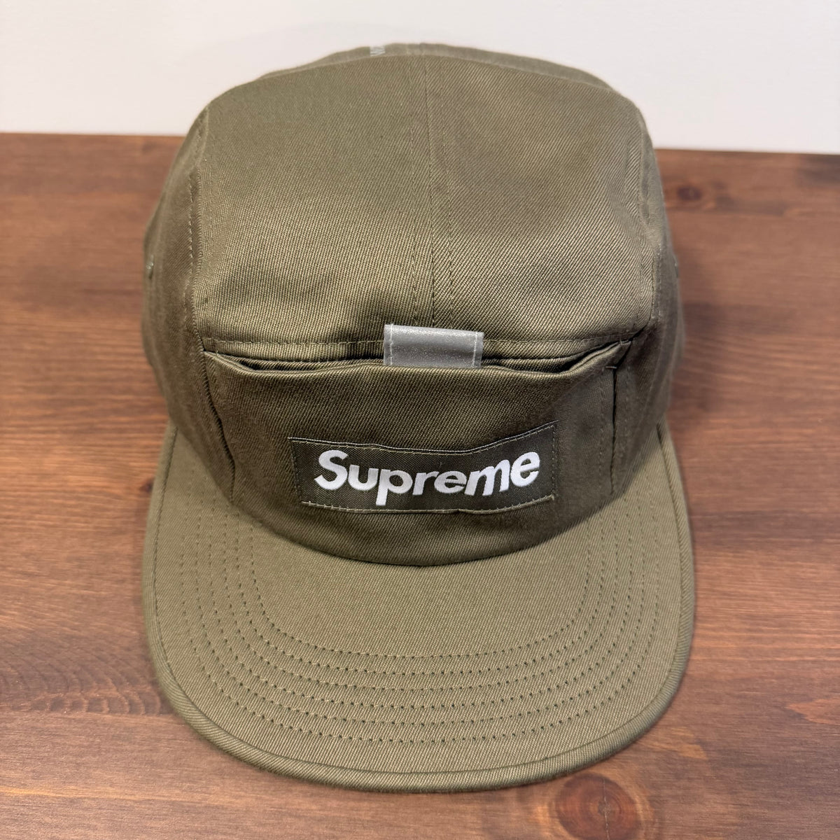 Supreme Reflective Tab Pocket Camp Cap Olive