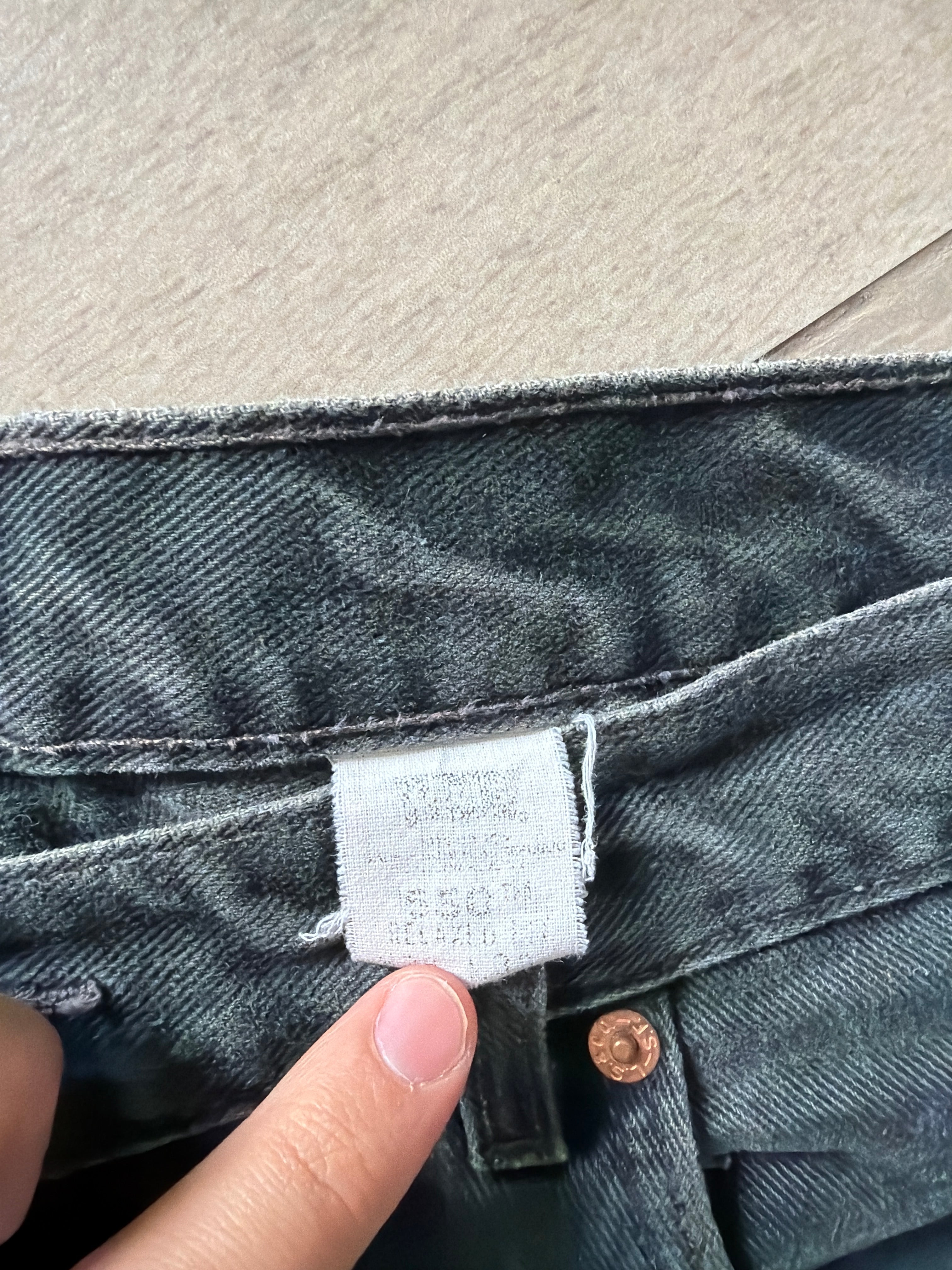 1990s Vintage Levis 550 Black Faded Jeans