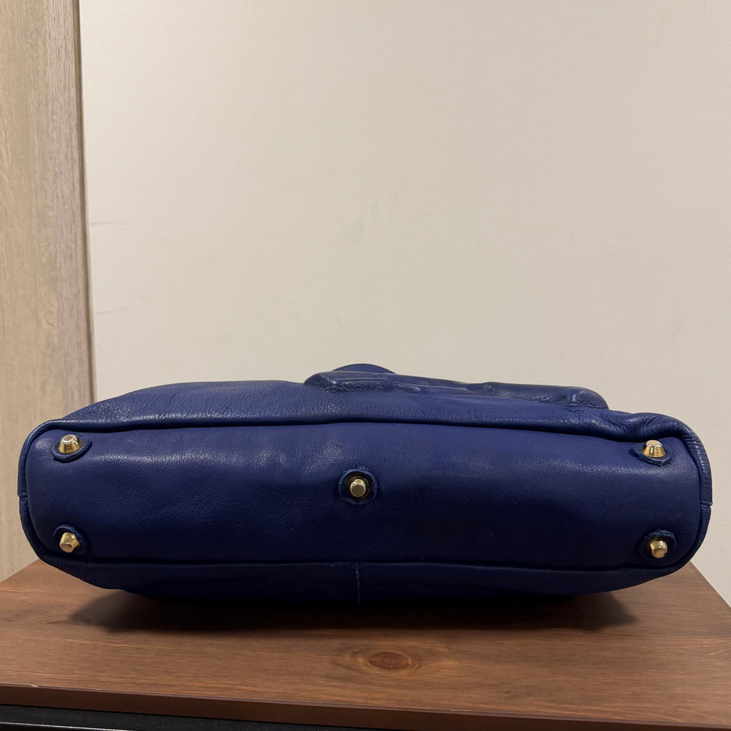 Vlieger & Vandam Leather Gun Bag Blue