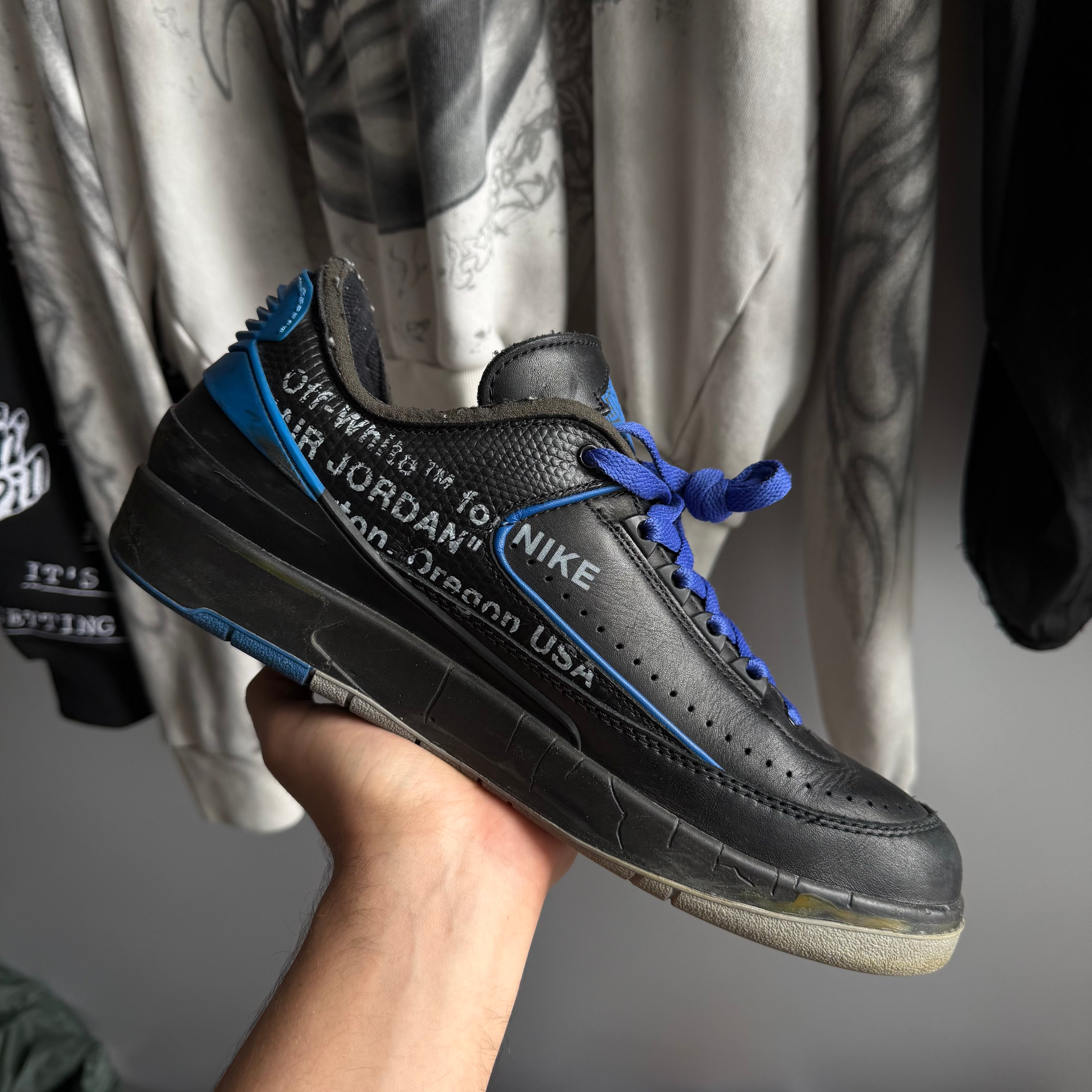 Jordan 2 Retro Low SP Off-White Black/Blue