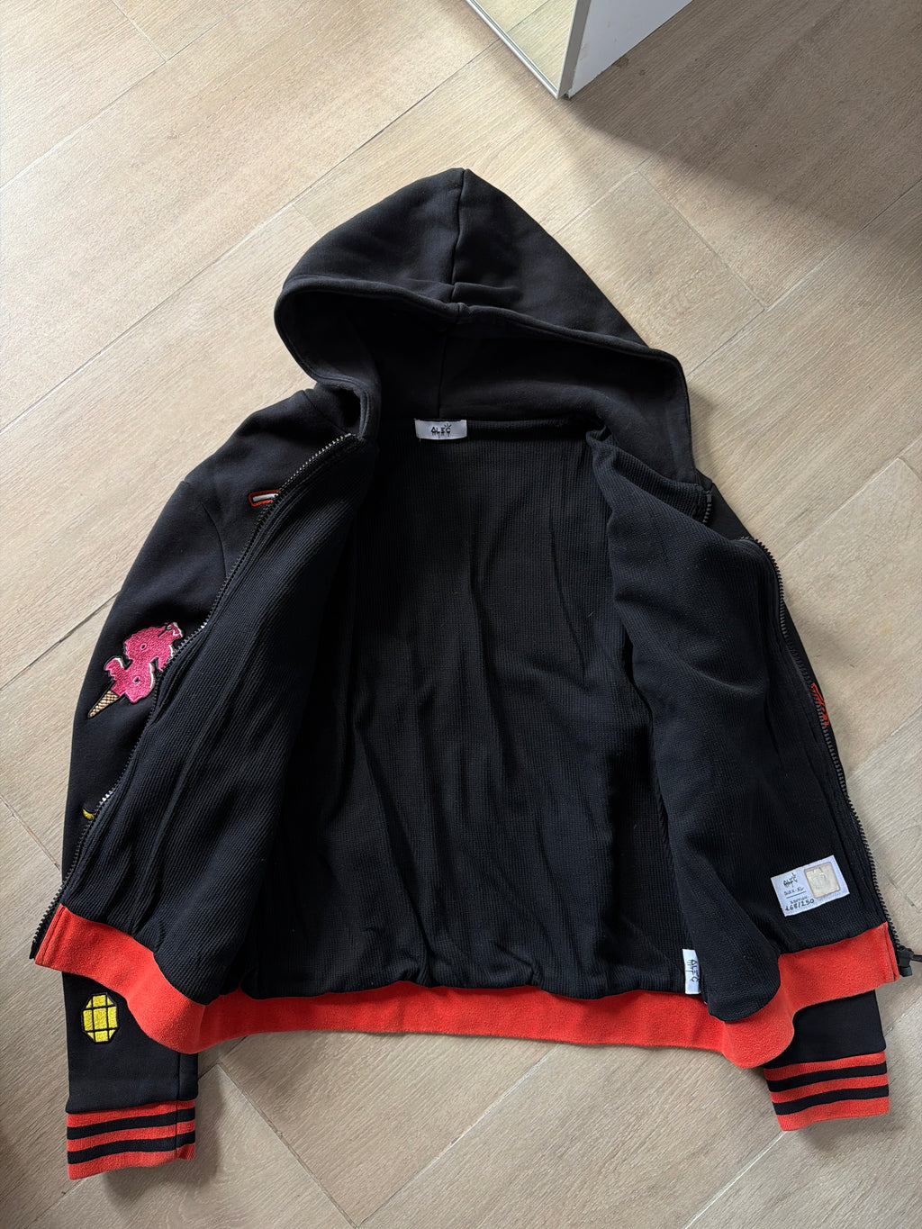 SS21 Alec Monopoly Patched Up Hoodie (L)