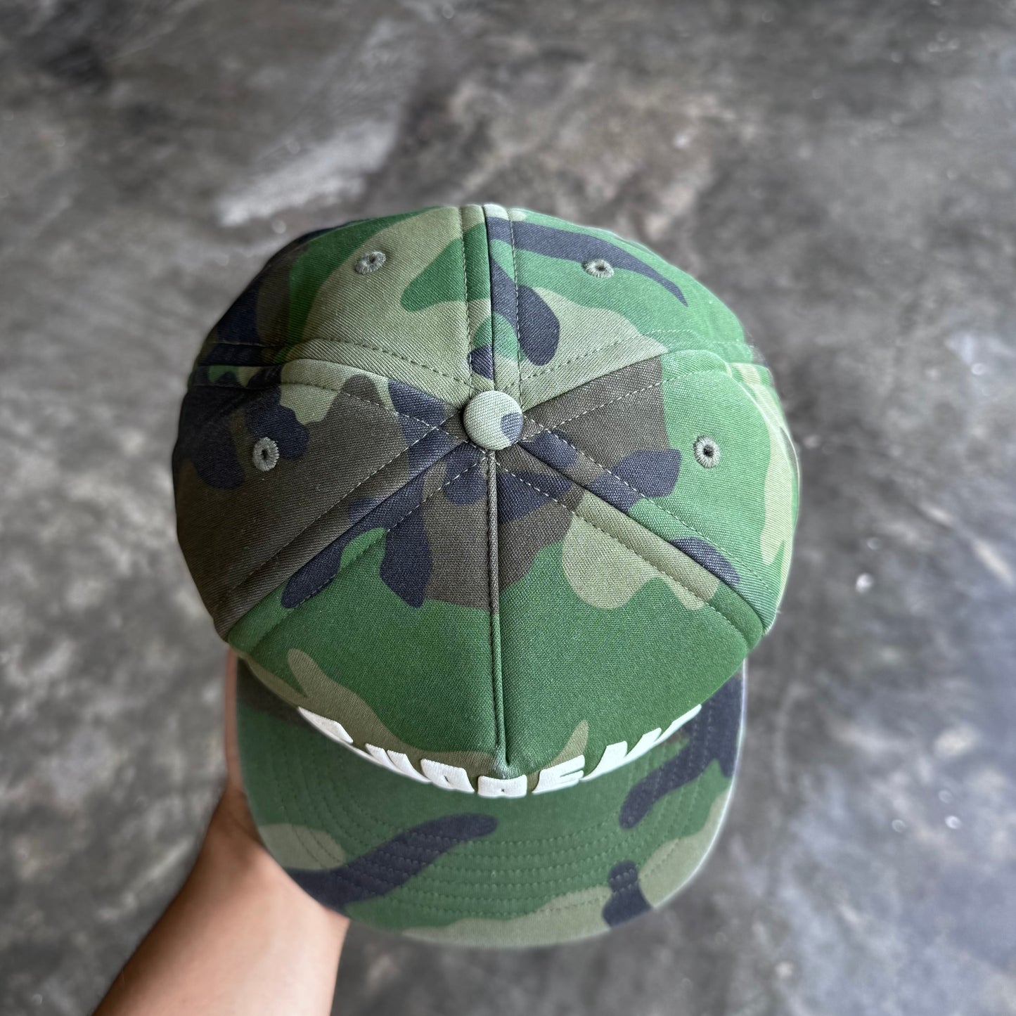 Supreme High Protein Woodland Camo 5-Panel Hat