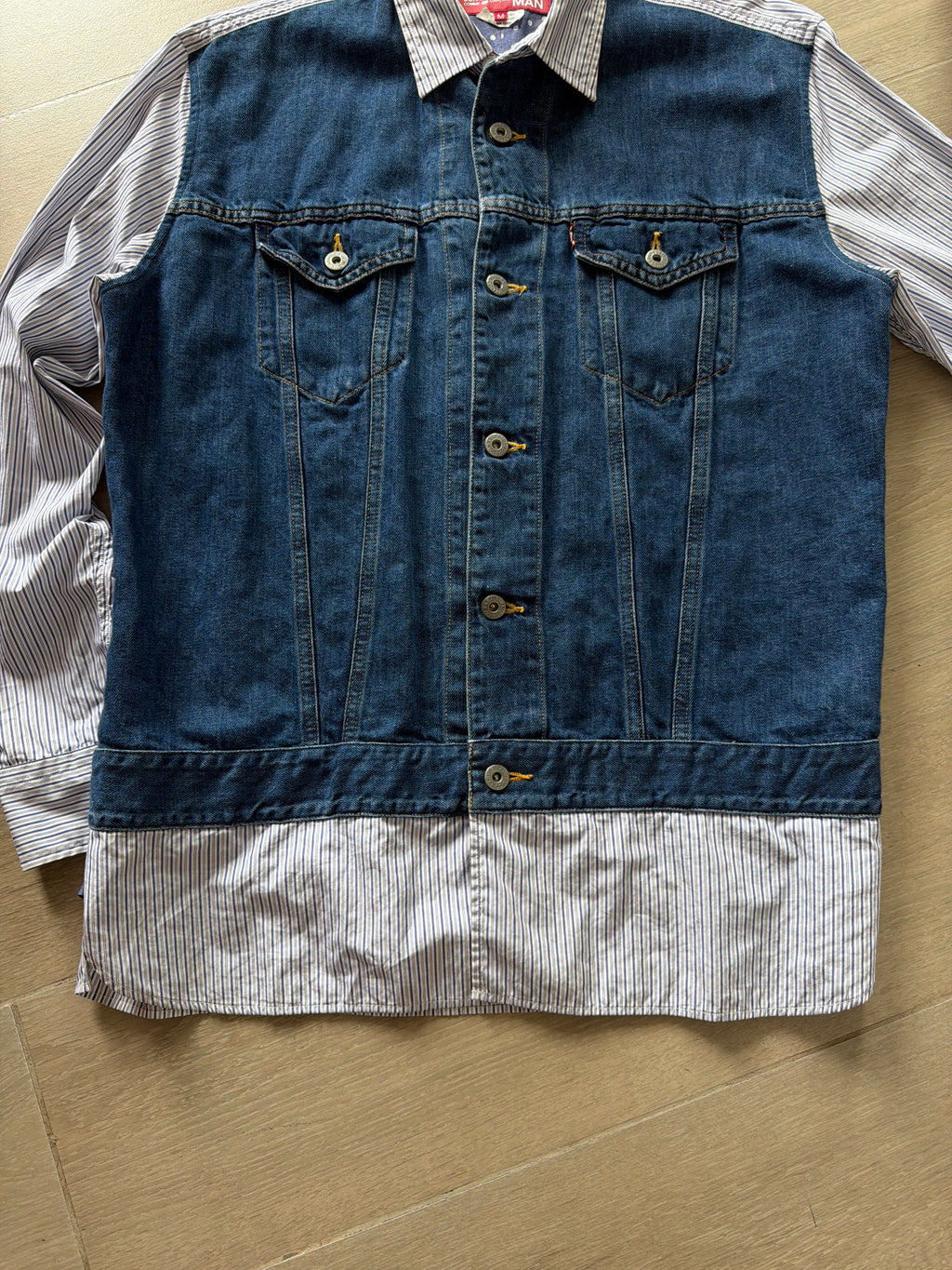 Junya Watanabe MAN Comme Des Garçons x Levi's Oversized Hybrid Shirt Jacket (M)