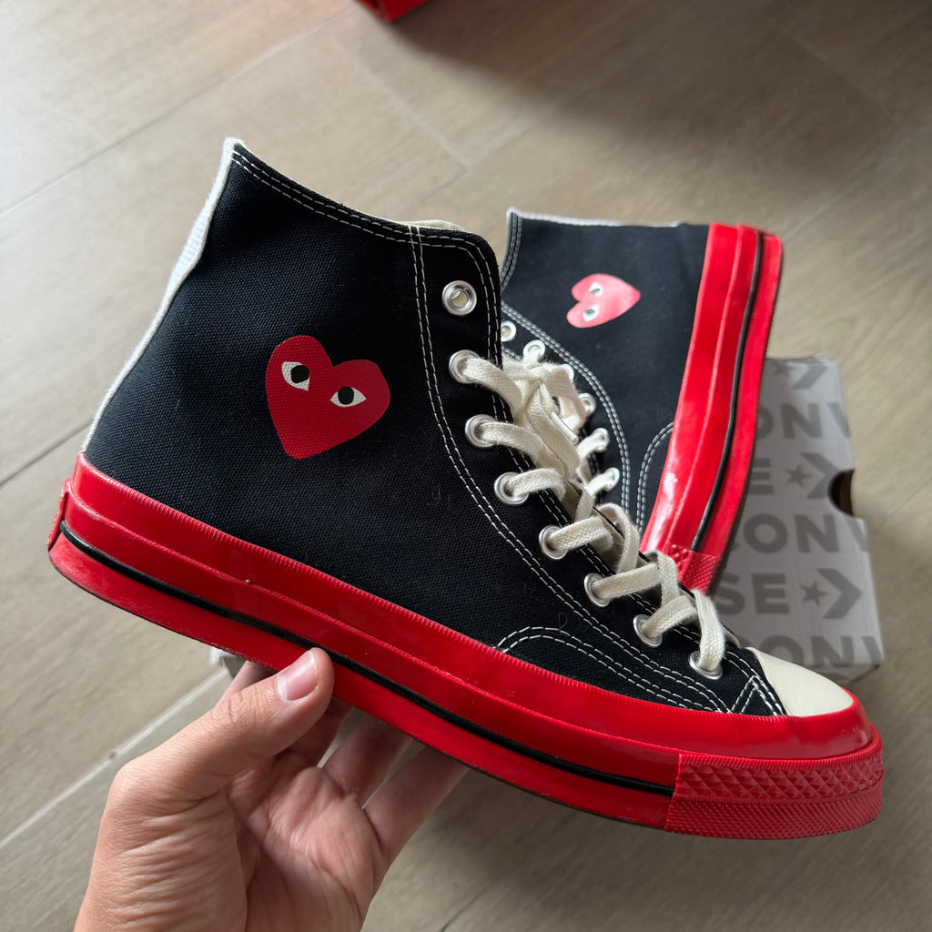 Converse x CDG Play Chuck Taylor 70 Hi Sneakers