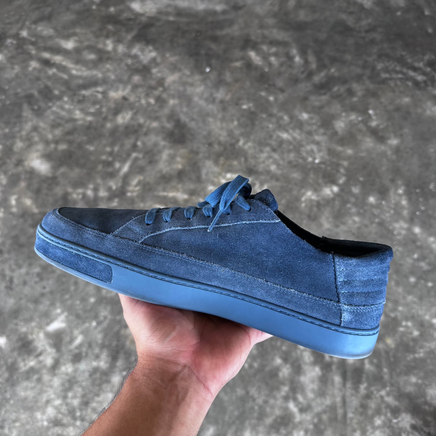 Gucci Limited Edition America Blue Suede Sneakers