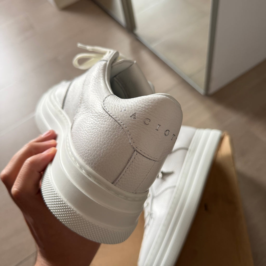 Cesare Paciotti Square Sneakers Triple White