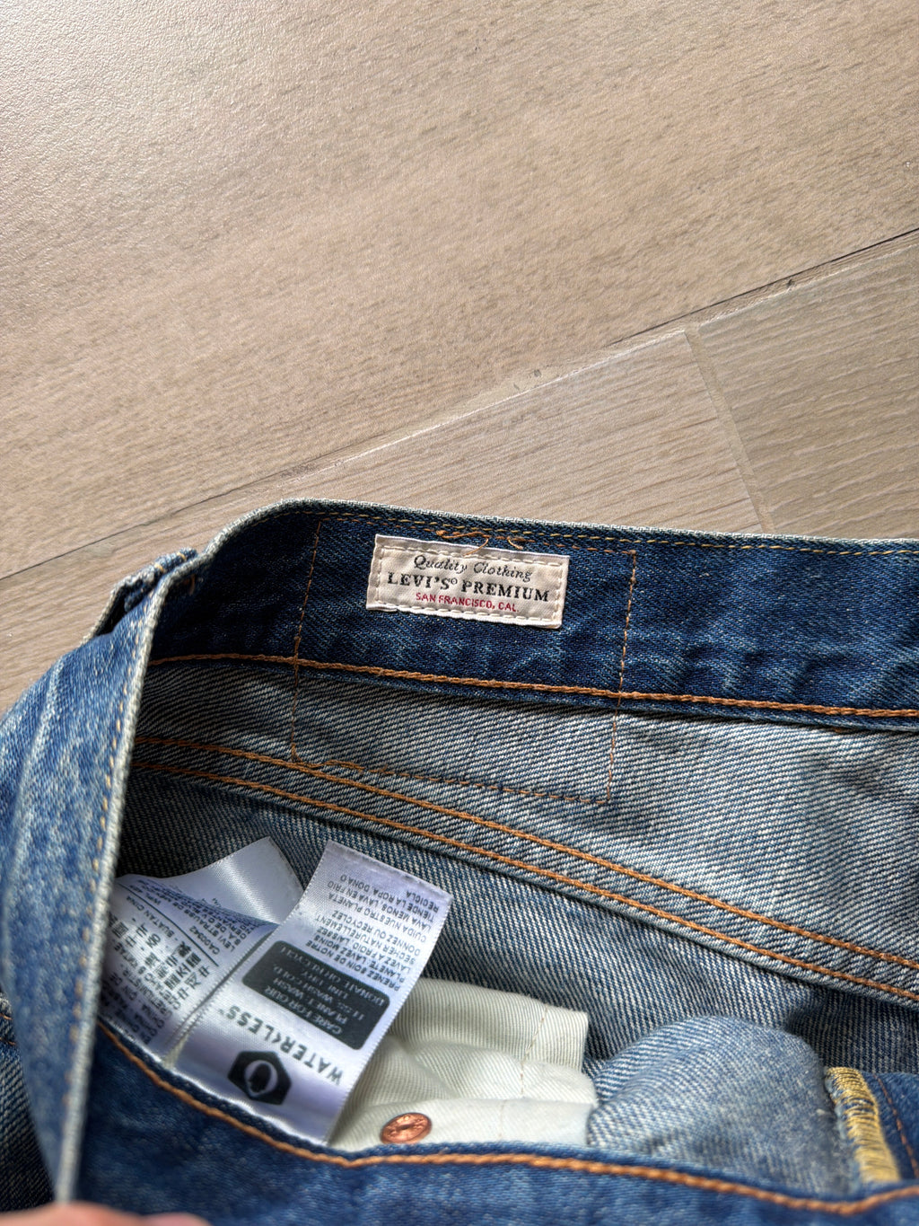Levis Premium 1961 551 Z Straight Fit Jeans Paint Splatter (30w)
