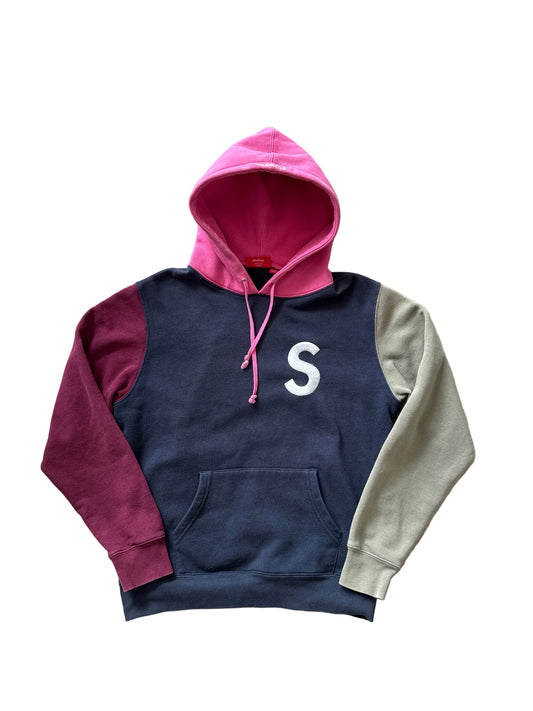 Supreme S Logo Hooded Sweatshirt Colorblock