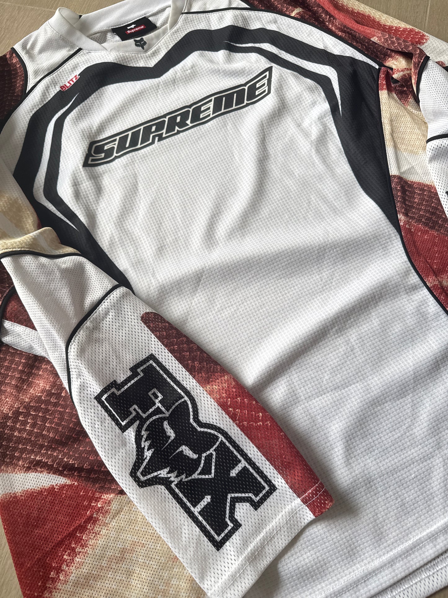 Supreme x Fox Racing Maillot White