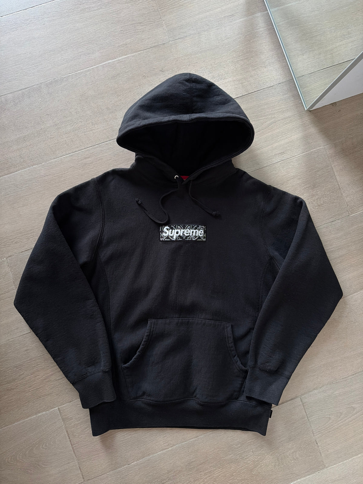 Supreme Bandana Box Logo Hooded Sweatshirt Black (M)