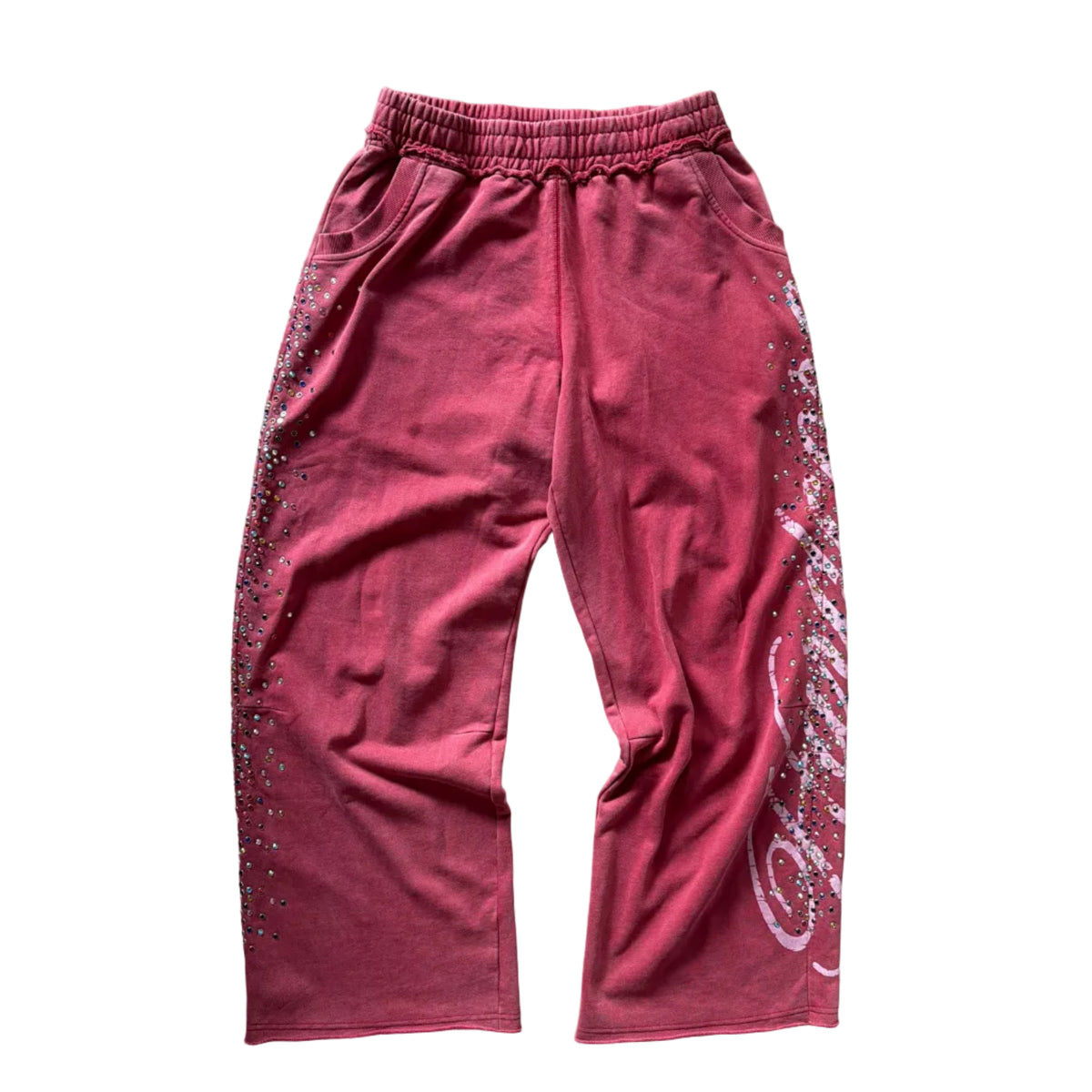 Jaded London Hardcore Jewel Monster Sweatpants Burgundy (S)