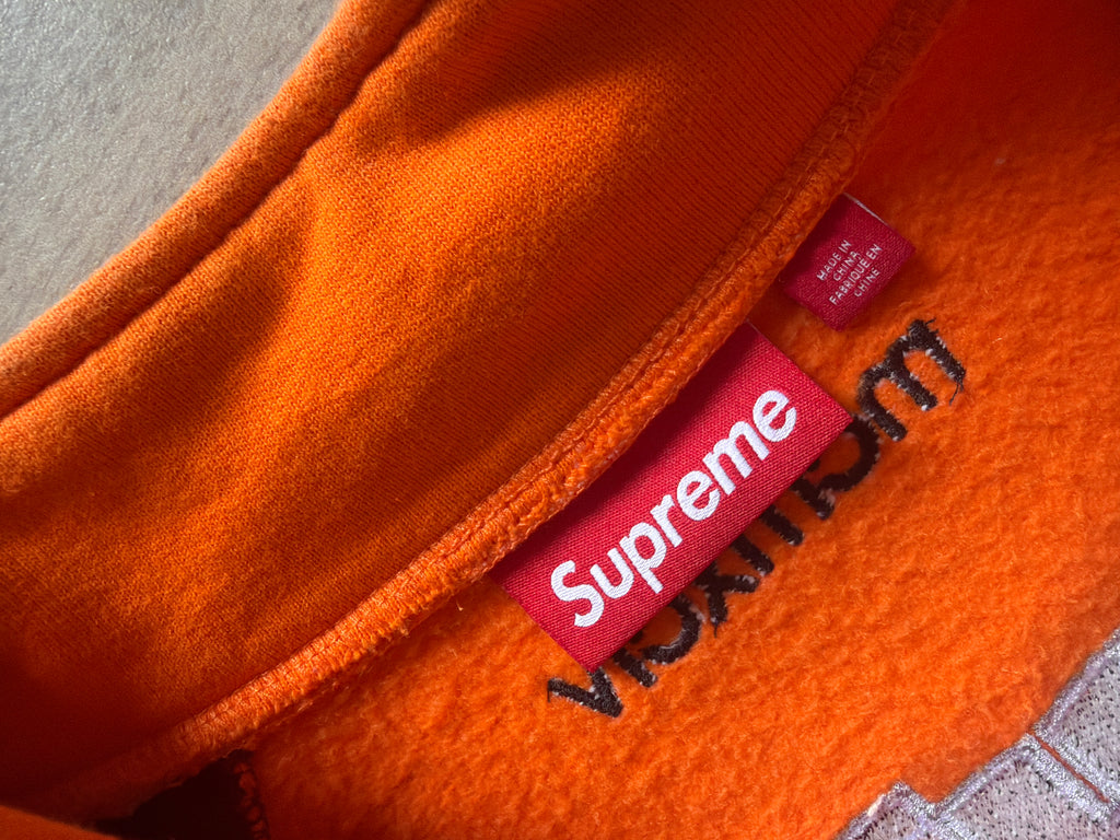 Supreme Equipé Half Zip Sweatshirt Dark Orange (L)
