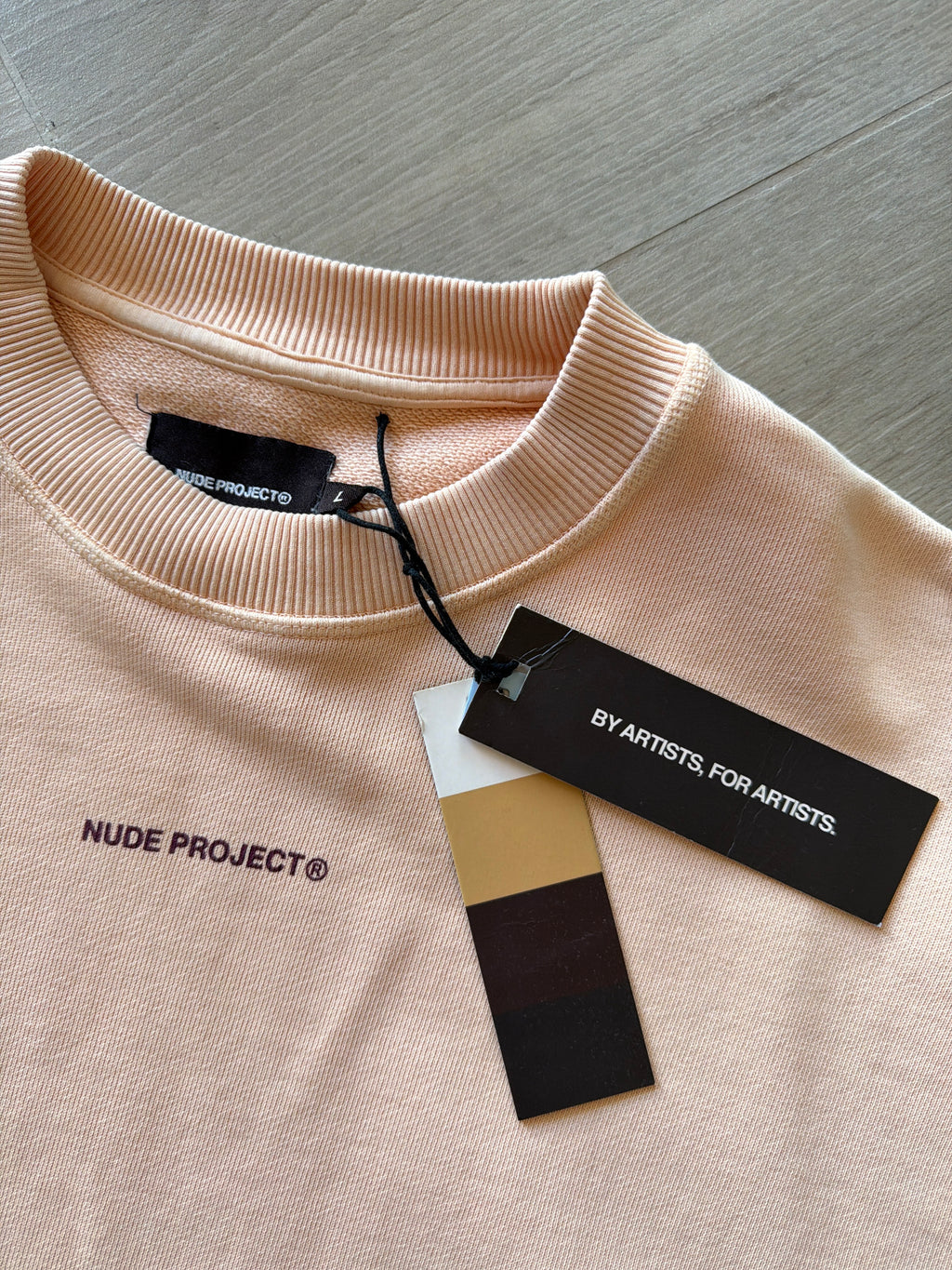 Nude Project “By Artist, For Artist” Crewneck Salmon