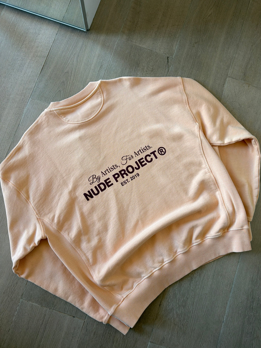 Nude Project “By Artist, For Artist” Crewneck Salmon
