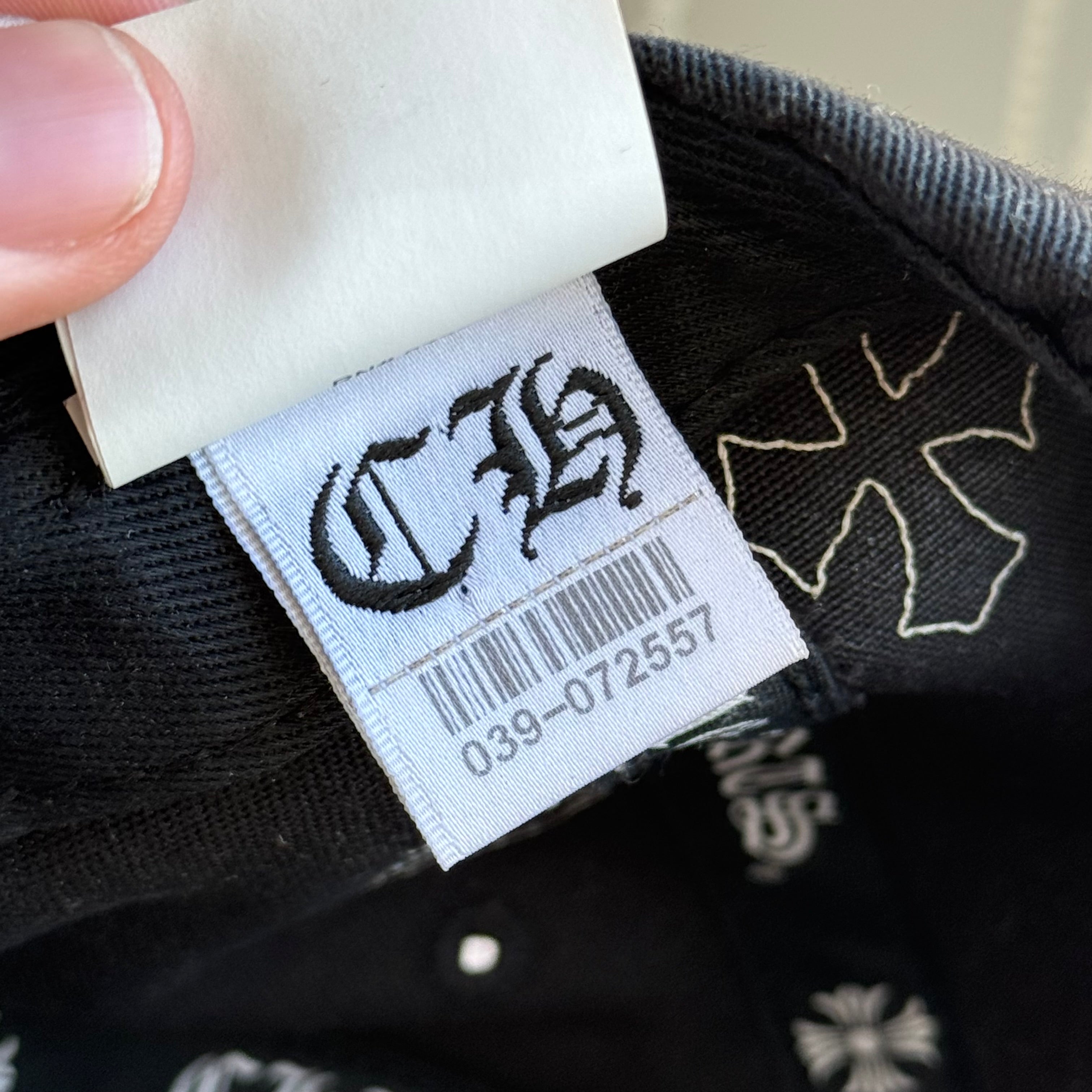 Chrome Hearts Cross Patch Hat Black/Grey