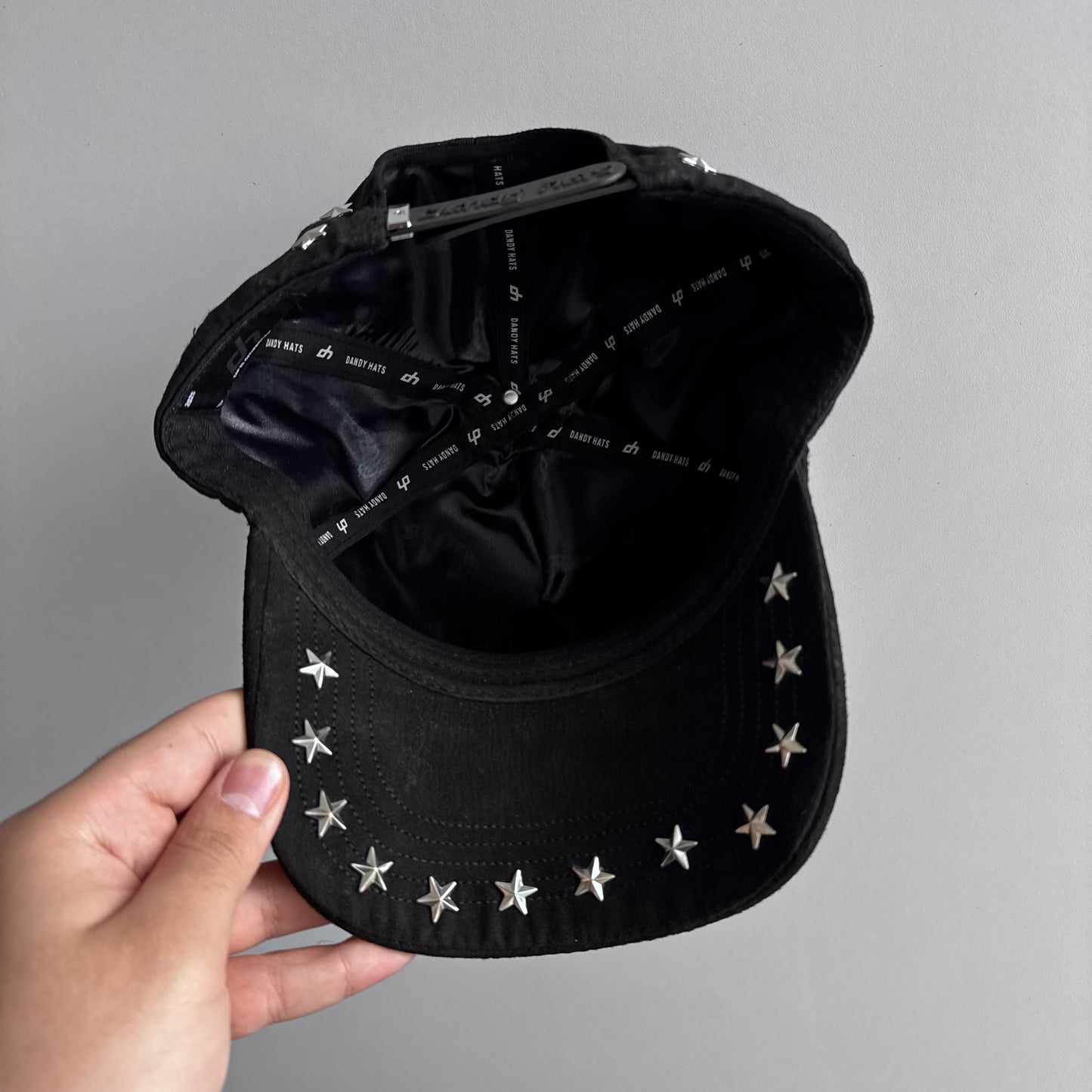 Dandy Hats Stars&Studs Cap Black