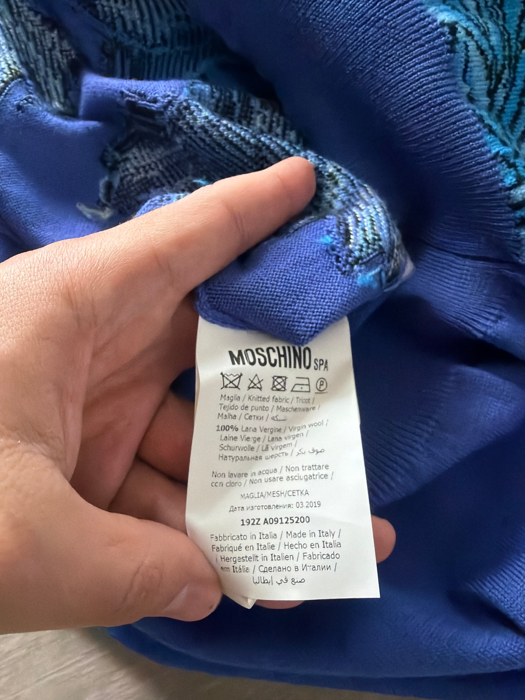 Moschino Neptune Sweater Bluef (M)