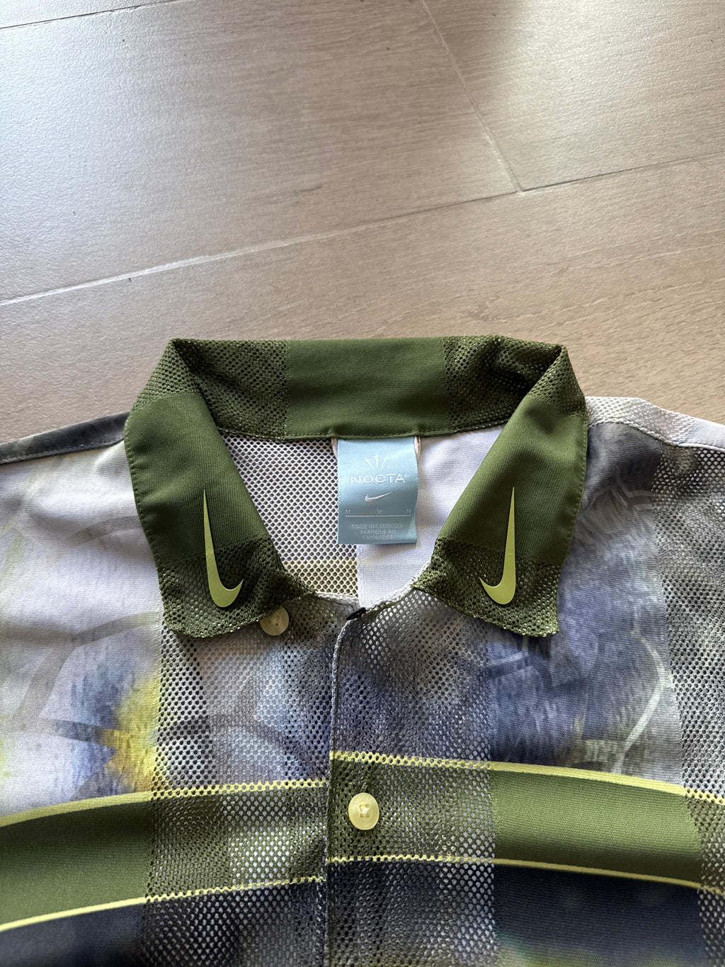 Nike x NOCTA Opal Tito Neeks Button Down Oil Green