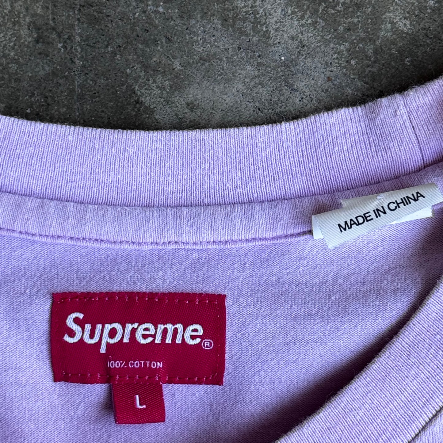 Supreme Beaded Logo Pink Tee