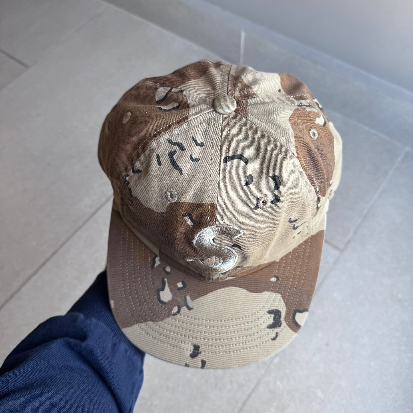 Supreme Tonal S Logo 6-Panel Dessert Camo