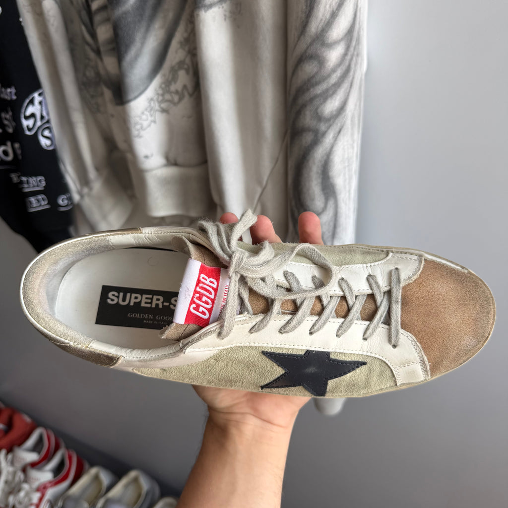 Golden Goose Super-Star White/Green/Platinum