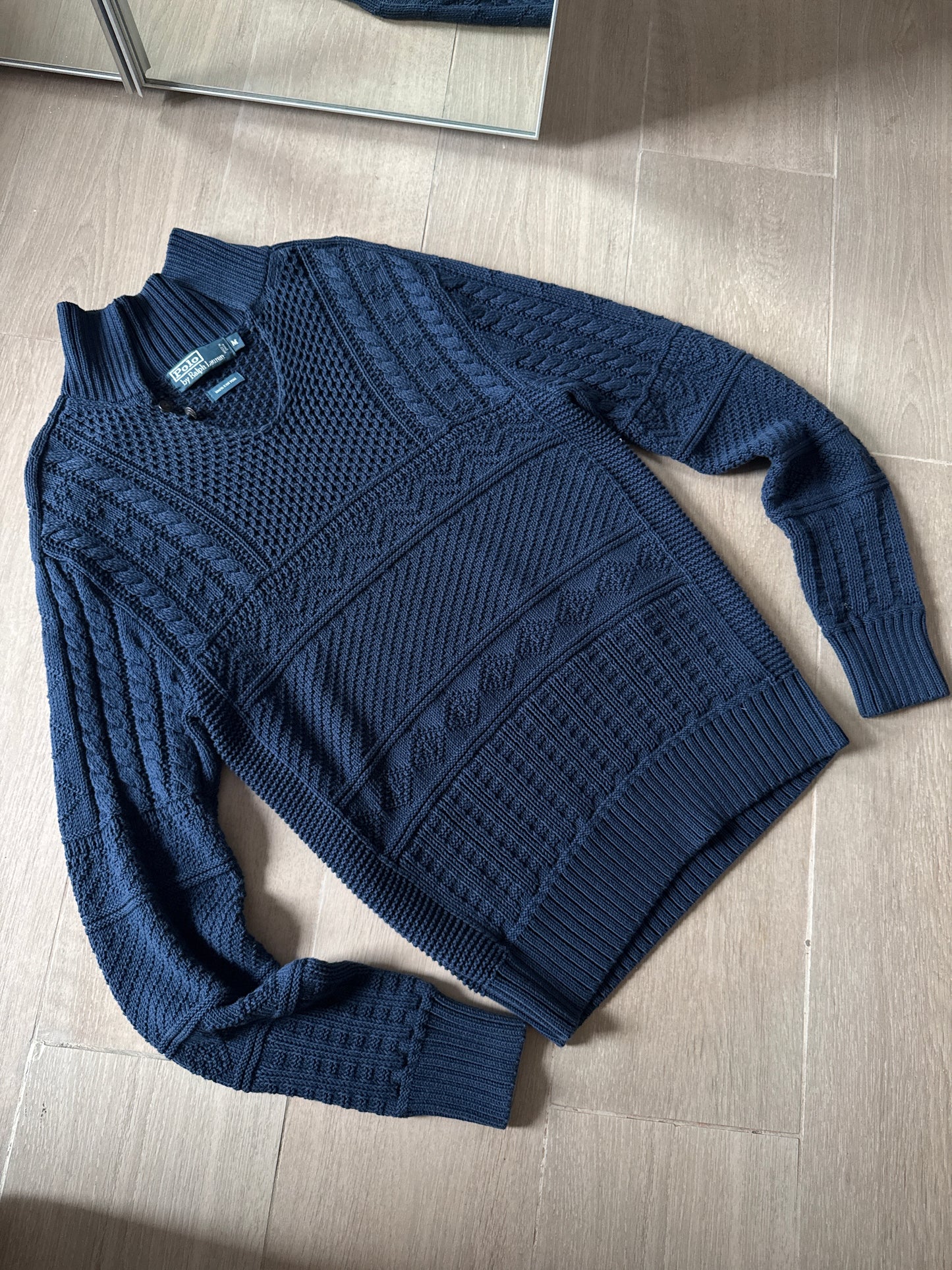 Vintage Polo Ralph Lauren Knit Sweater Navy