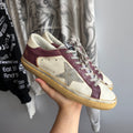 Golden Goose Super-Star Burgundy/Platinum