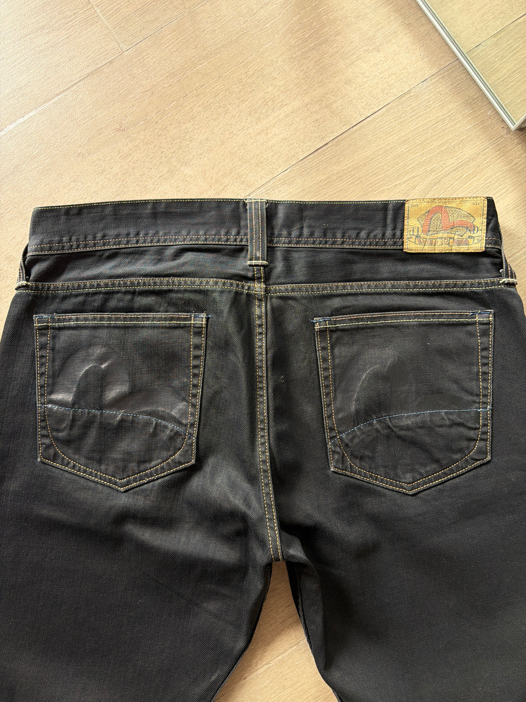 Evisu x Puma Waxed Bootcut Denim “Black”