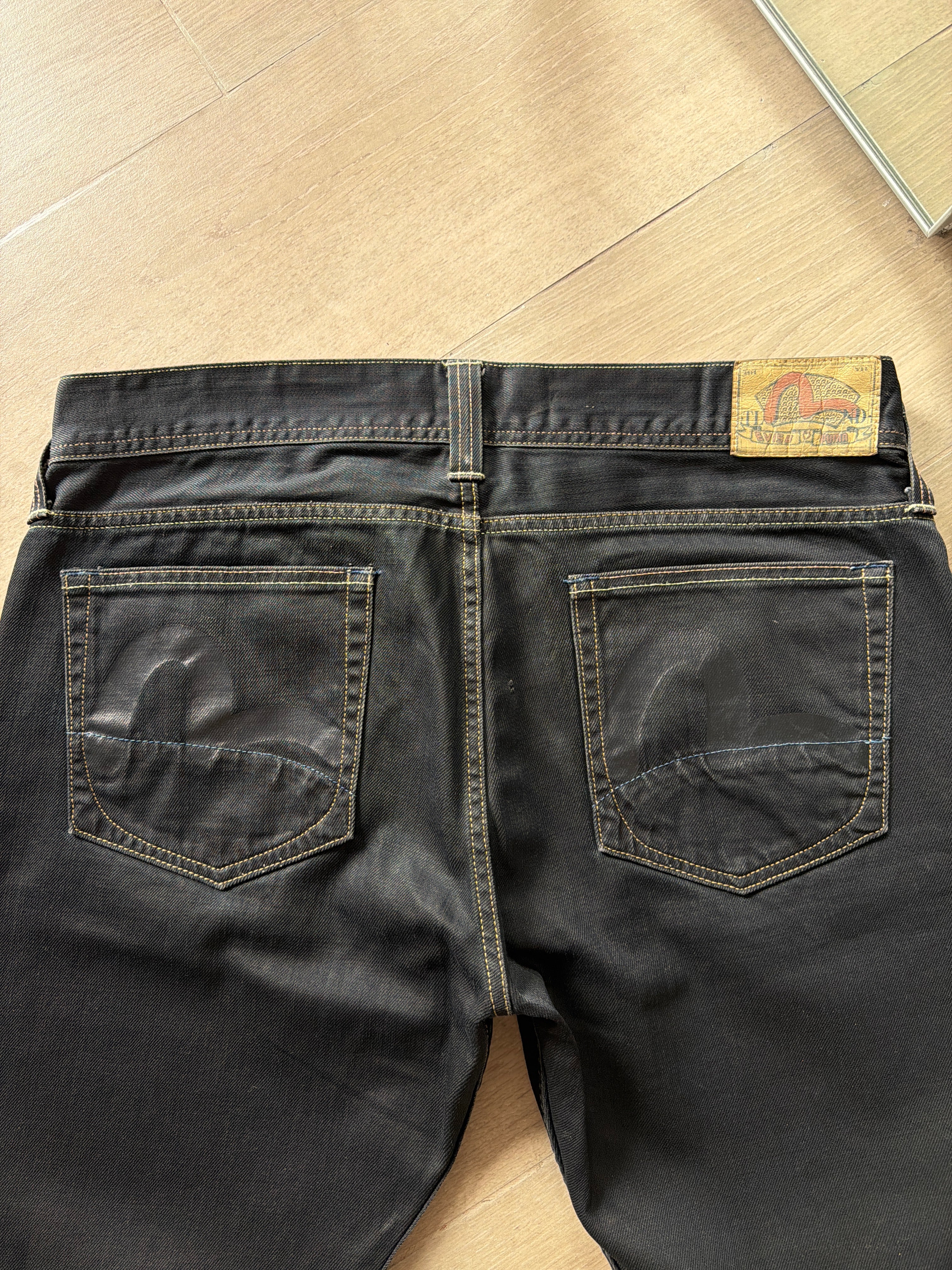 Evisu x Puma Waxed Bootcut Denim “Black”