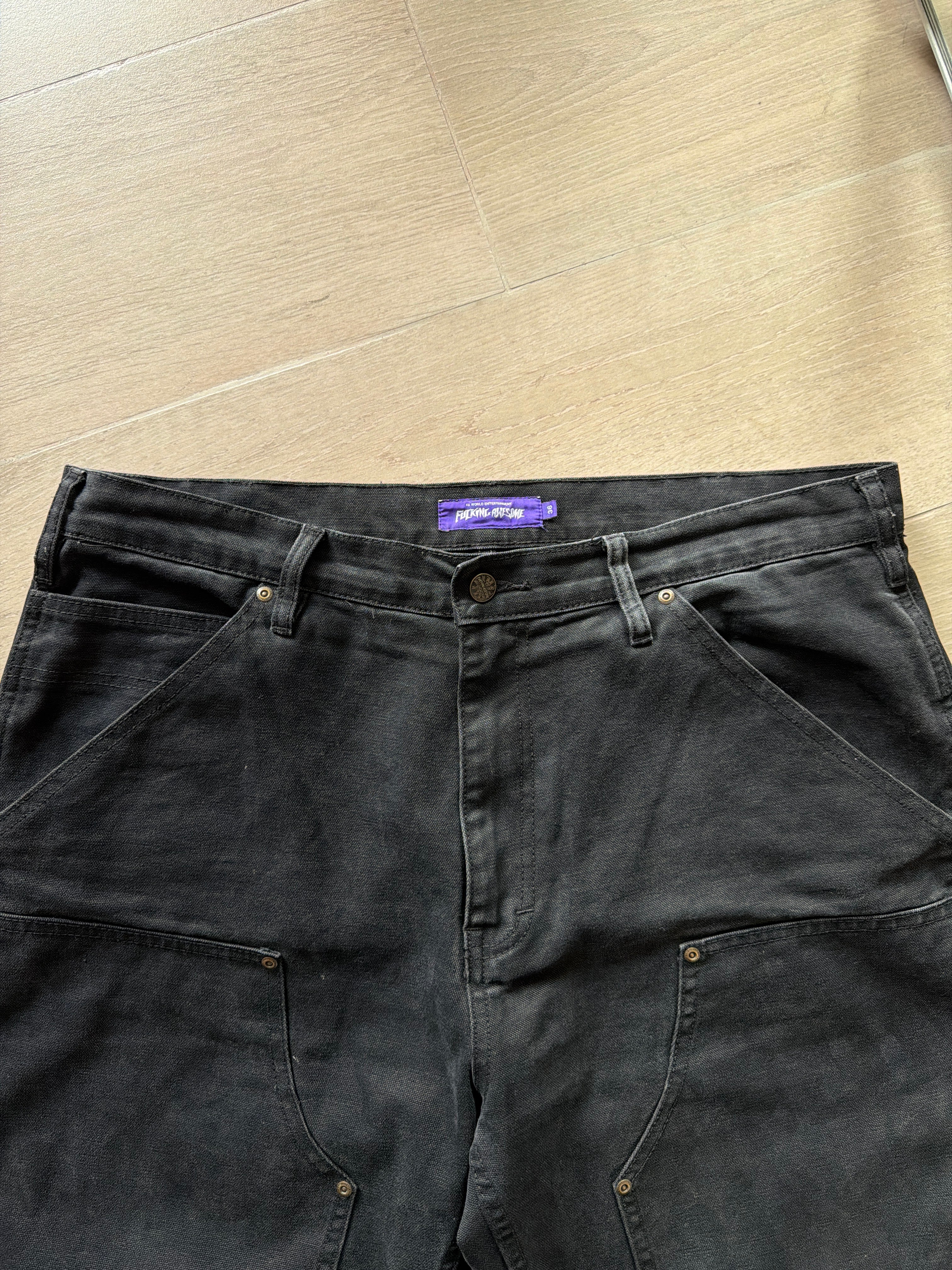 Fucking Awesome Double Knee Pants Black
