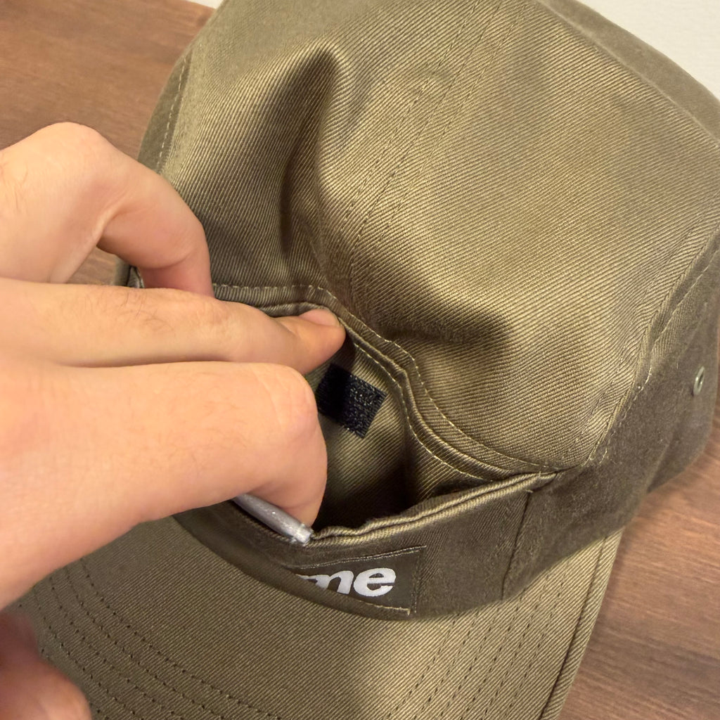 Supreme Reflective Tab Pocket Camp Cap Olive
