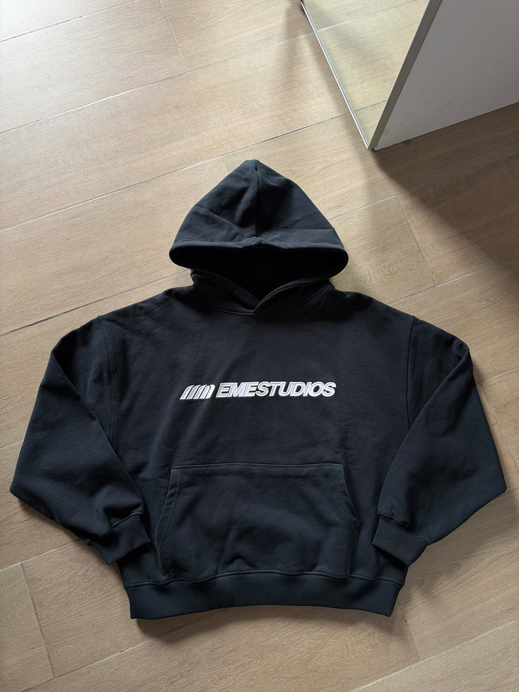 Eme Studios Metro Navy Oversized Hoodie (S)