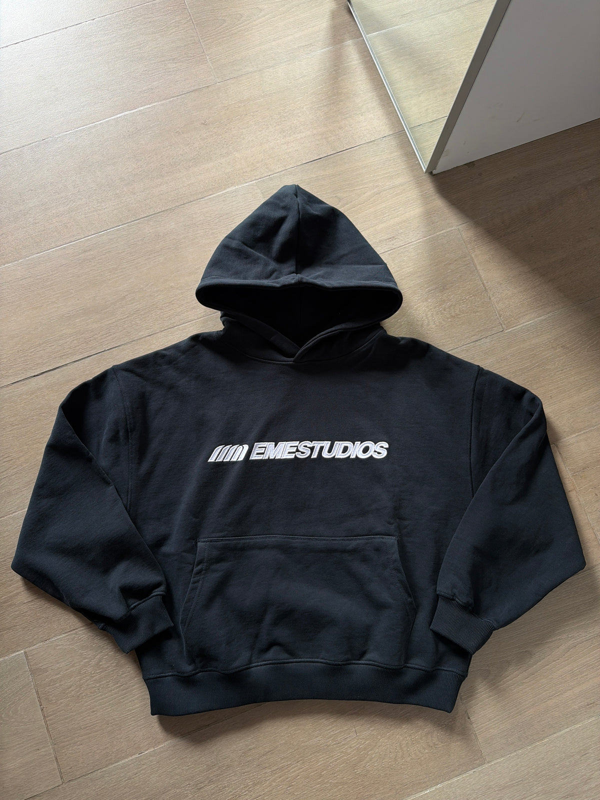 Eme Studios Metro Navy Oversized Hoodie (S)