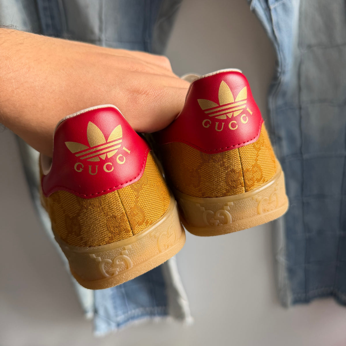 adidas x Gucci Gazelle Original GG Sneakers (9US)