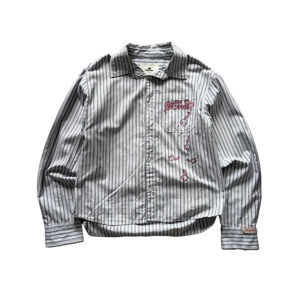 Emestudios Don Boxy Stripped Shirt Gris (M)