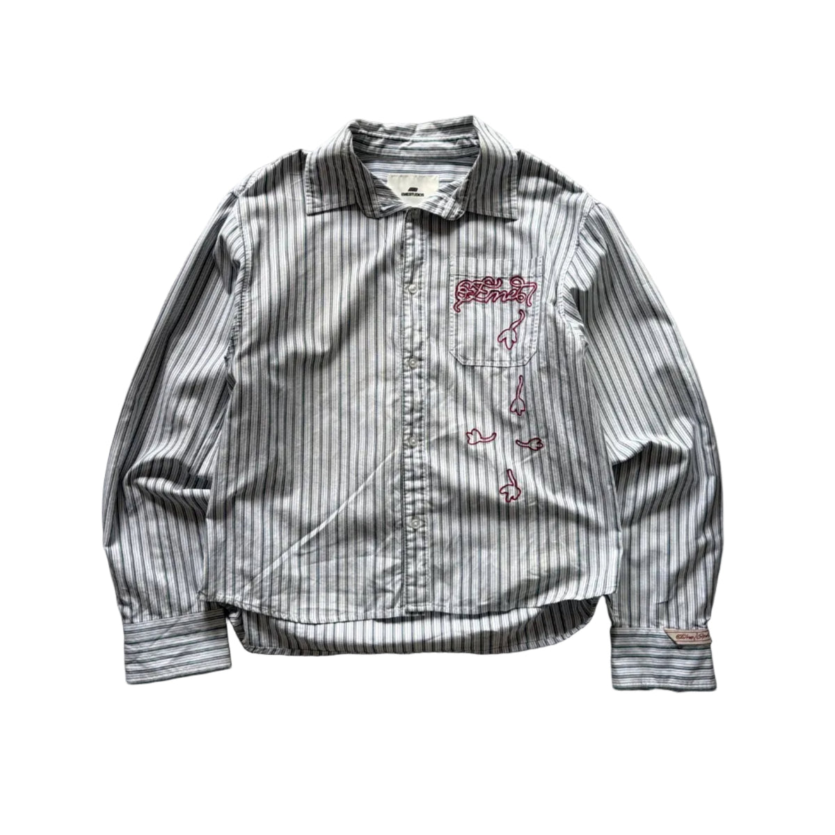 Emestudios Don Boxy Stripped Shirt Gris (M)
