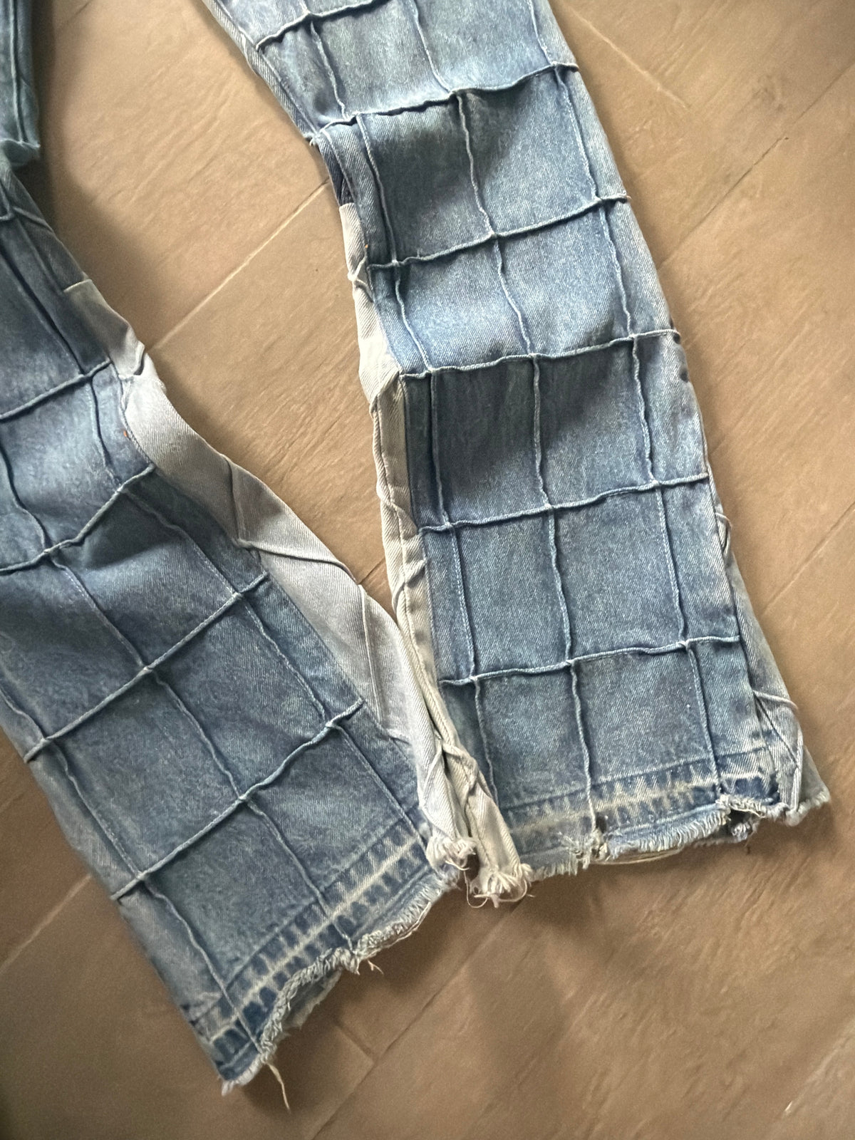 Gallery Dept. Lenny Flare Patchwork Denim “Light Blue (32w)