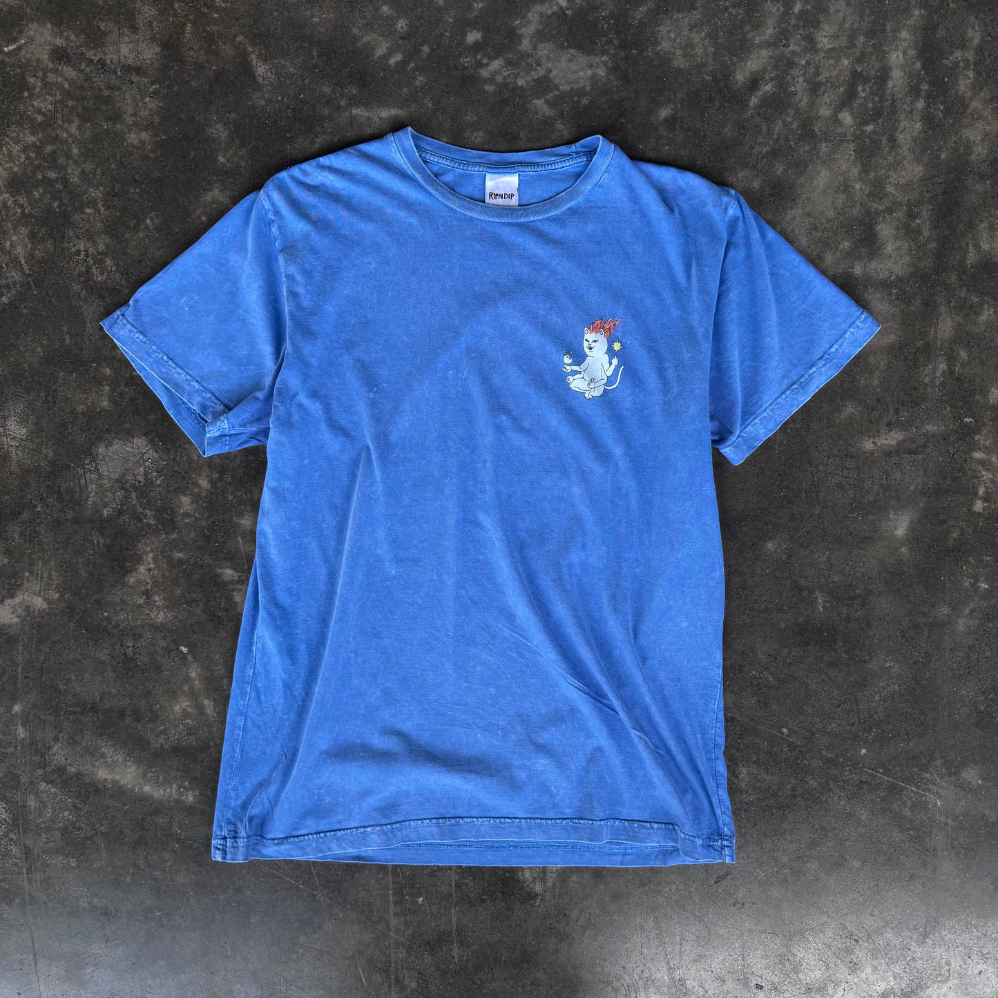 RIPNDIP Zodiac Tee Cornflower Mineral Wash