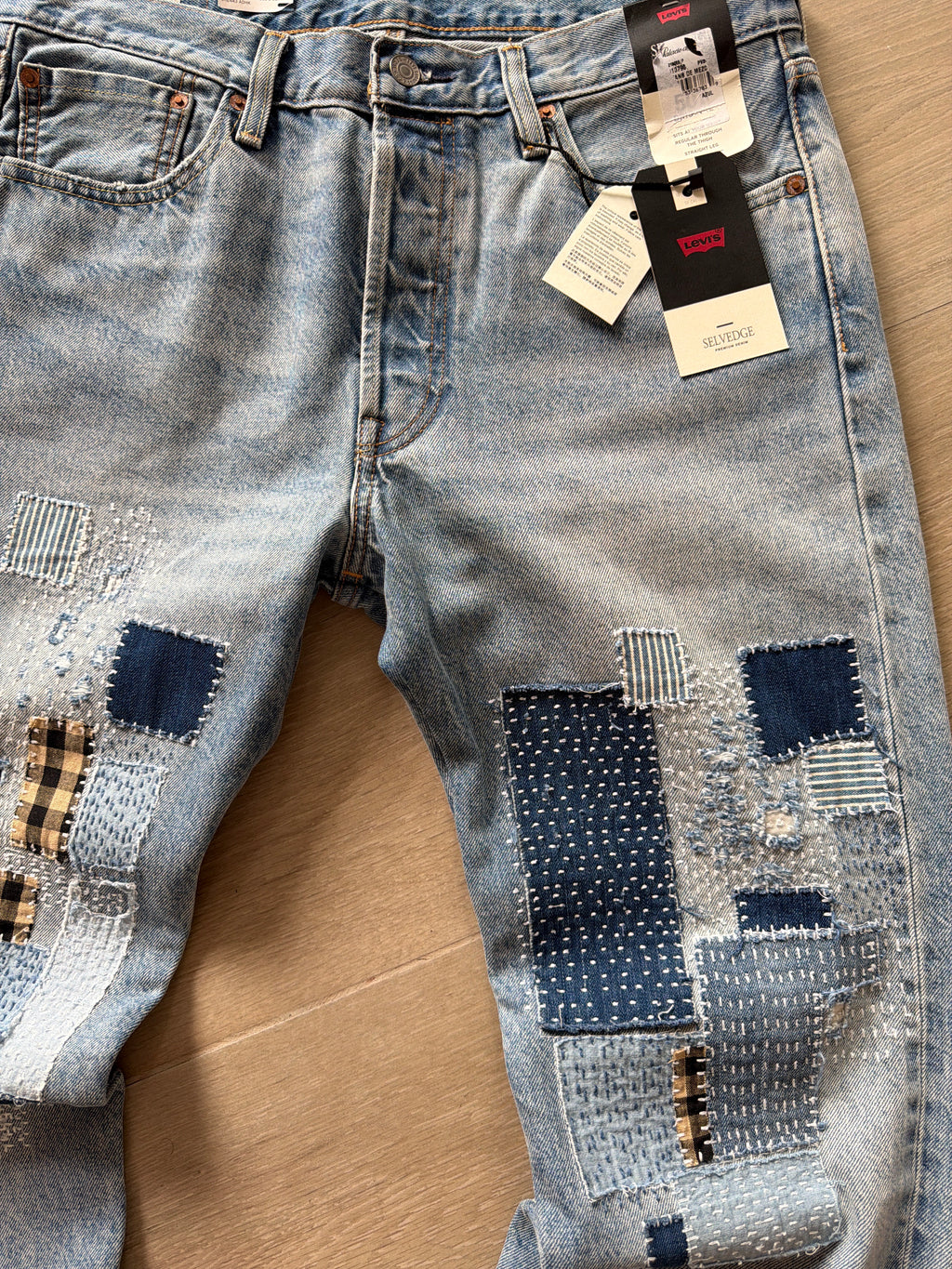 Levi’s Premium 501 Selvedge Denim Jeans “Sashiko”