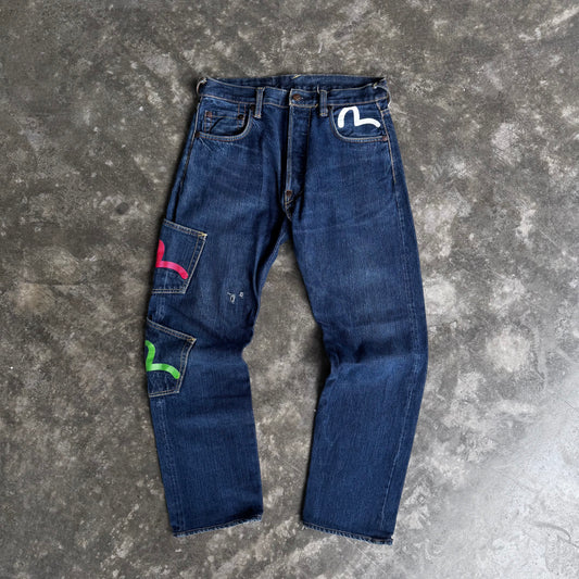2000s Evisu Multi Pocket Selvedge Denim Jeans “Genes Osaka”
