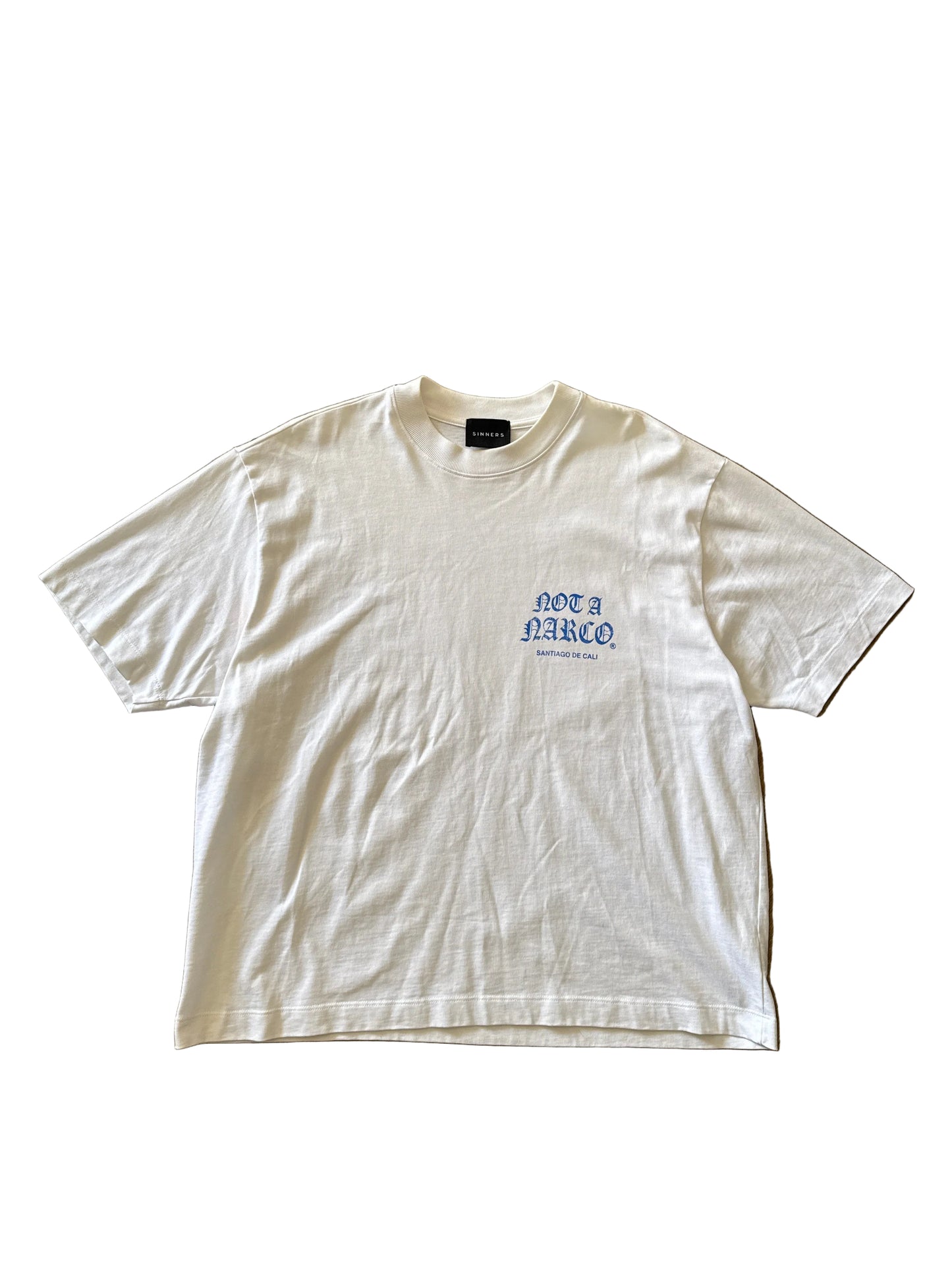 The Sinners Gallery Not A Narco Santiago De Cali Cropped Tee