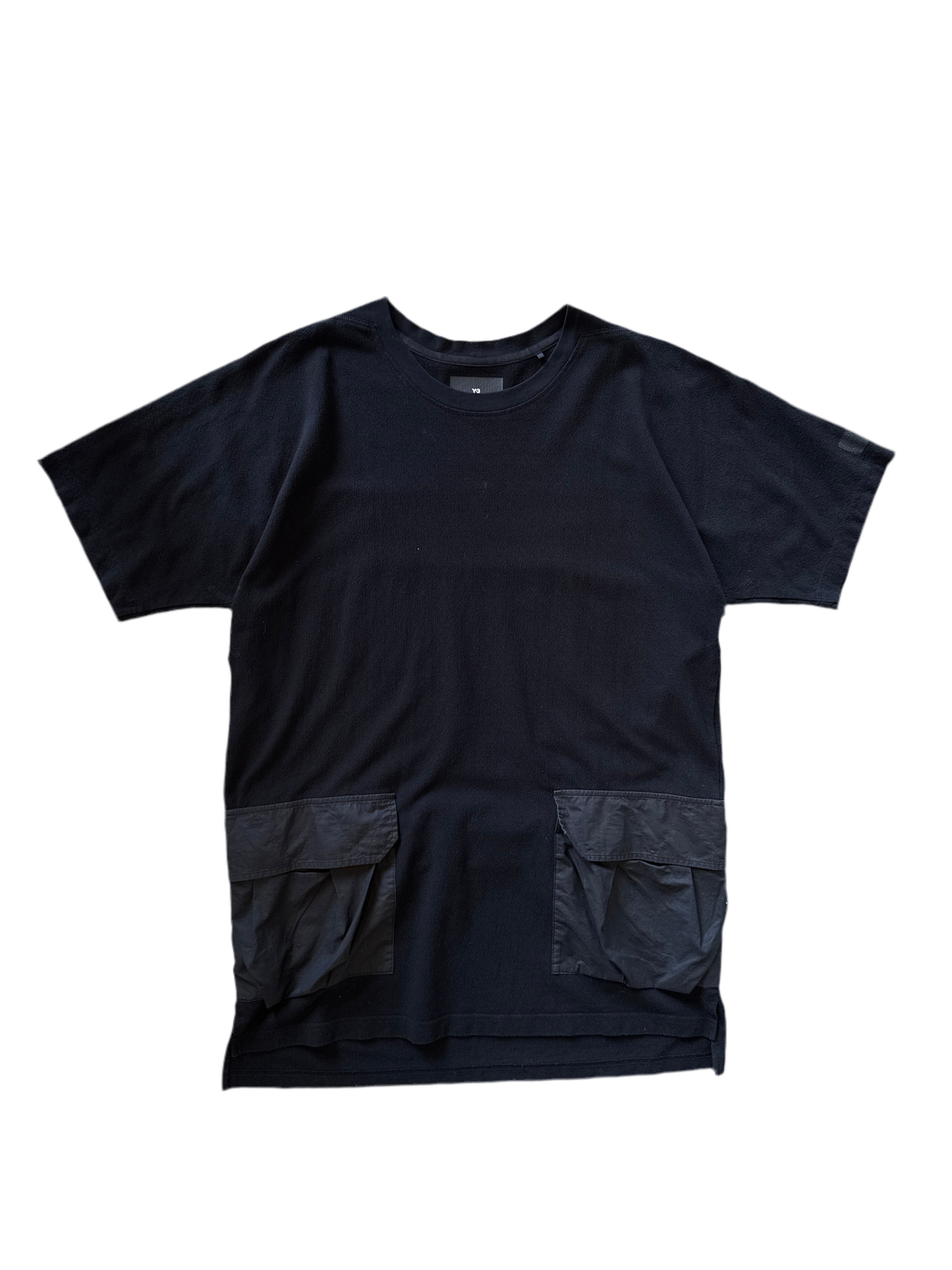 Y-3 Paneled Cotton Jersey Black