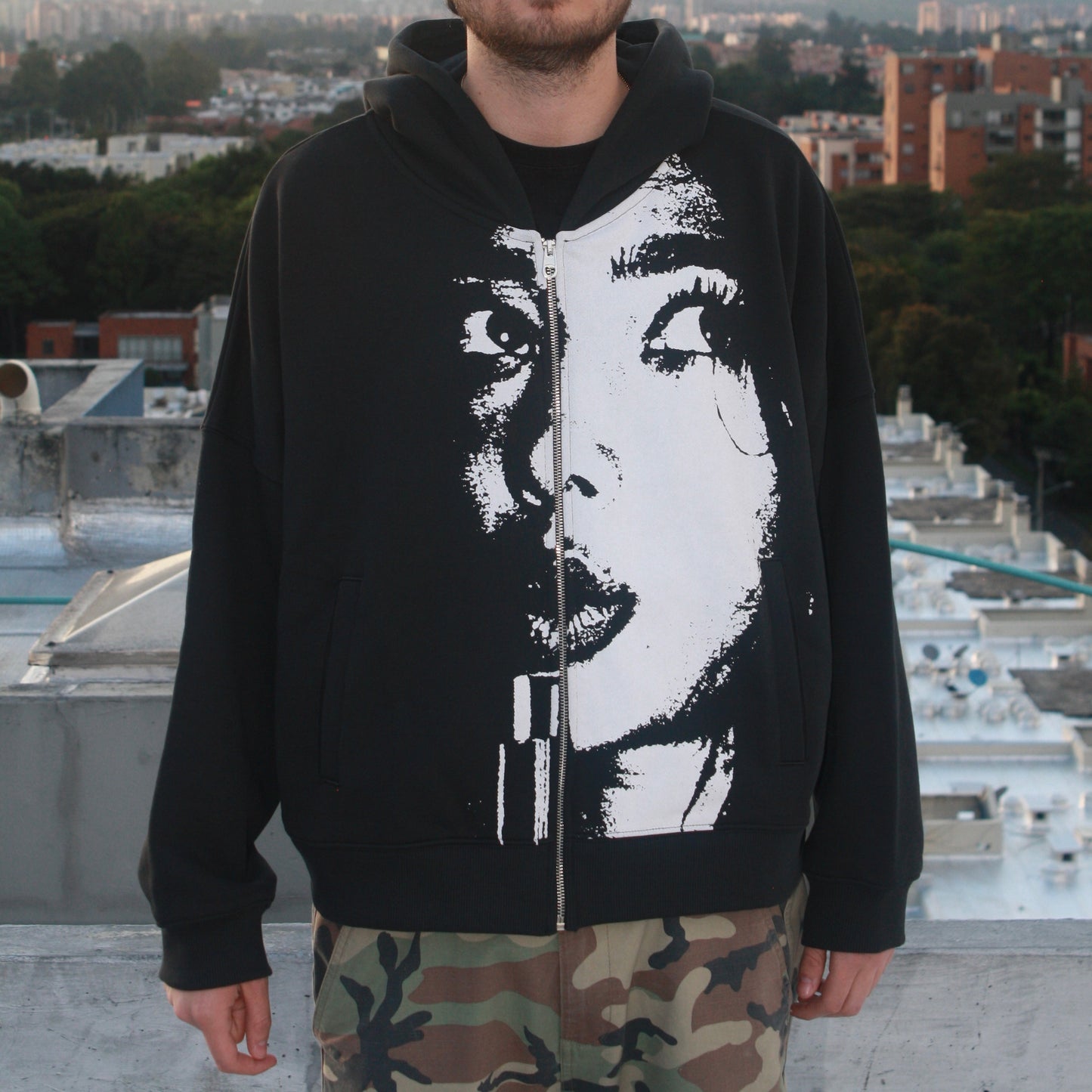 Nude Project Girl Face Hoodie