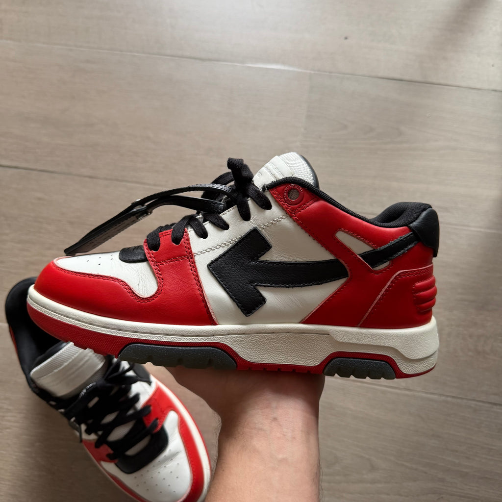 Off-White Out Of Office OOO Low Top Sneakers Red/Black