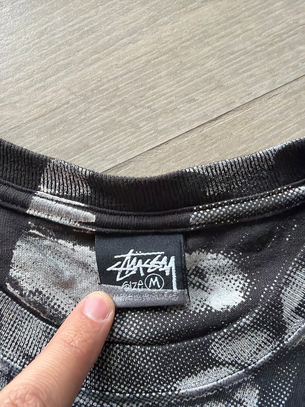 Stüssy Lady Paris Pigment Tee Black/White (M)